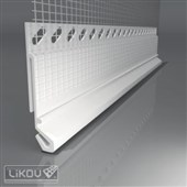 LIKOV LX-45 lišta ukončovací pro napojení oplechování s tkaninou š. 120mm délka 2m